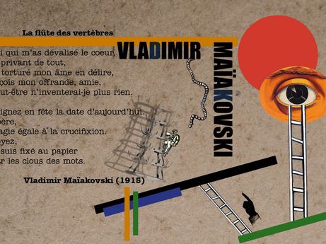 Vladimir Maïakovski - La flûte des vertèbres - Image en taille réelle, .JPG 307Ko (fenêtre modale)